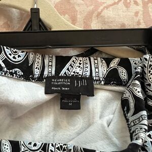 J Jill top and skirt medium skirt small top